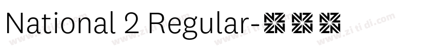 National 2 Regular字体转换